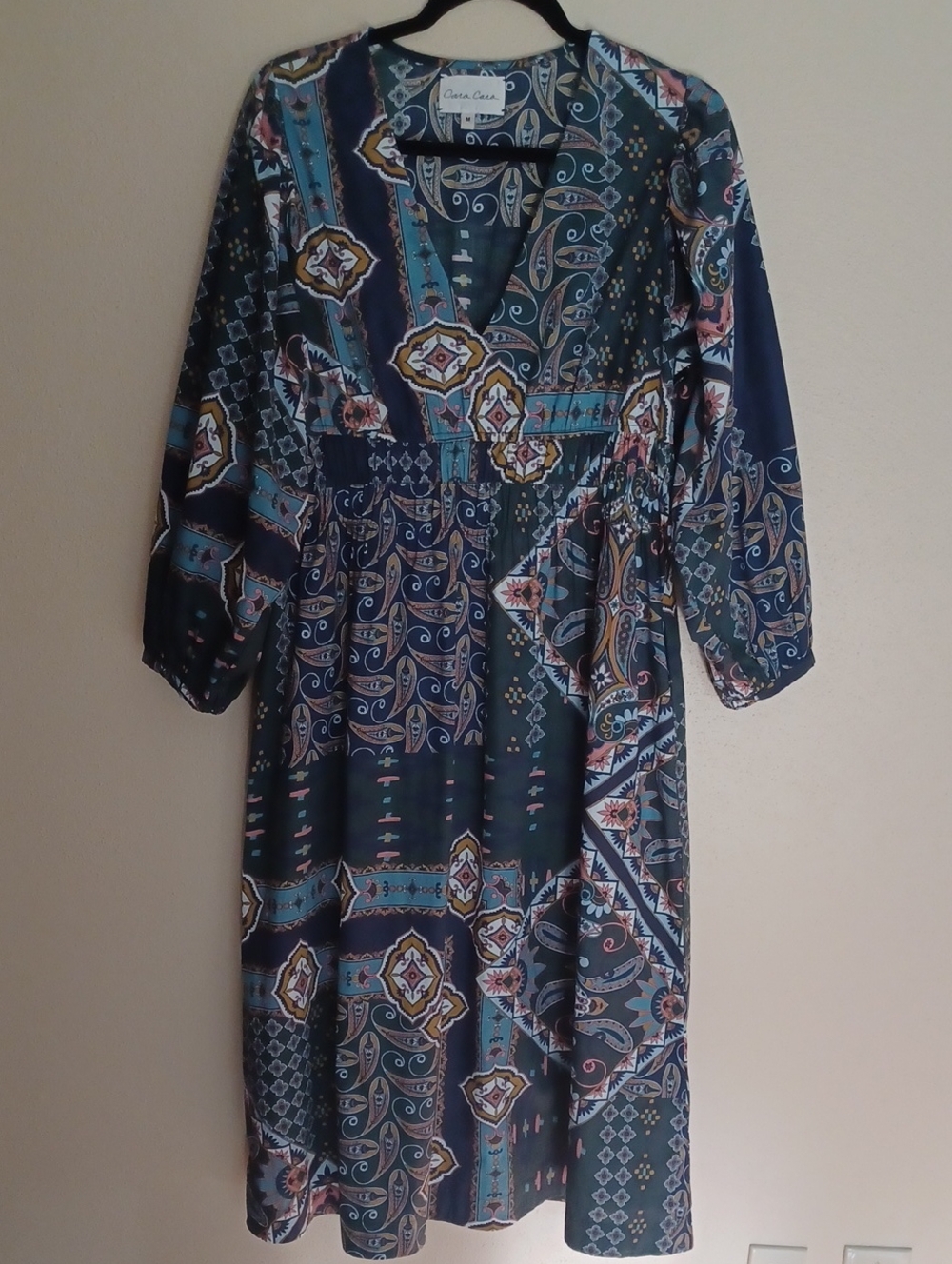Cara Cara Ginger Midi Dress SZ M Boho Paisley NWOT